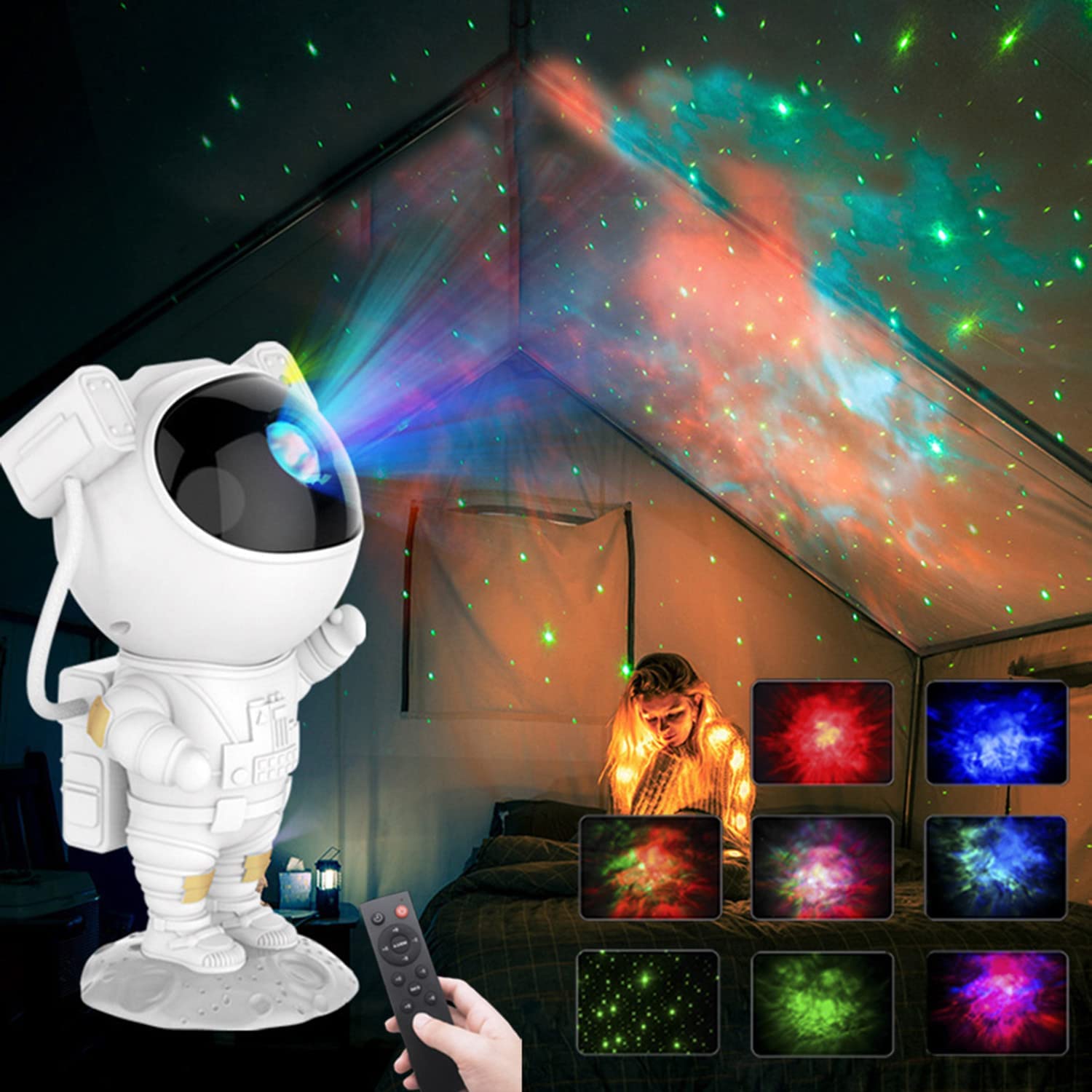 Koolnaari Astronaut Star LED Light Projector with Remote Control and Timer.