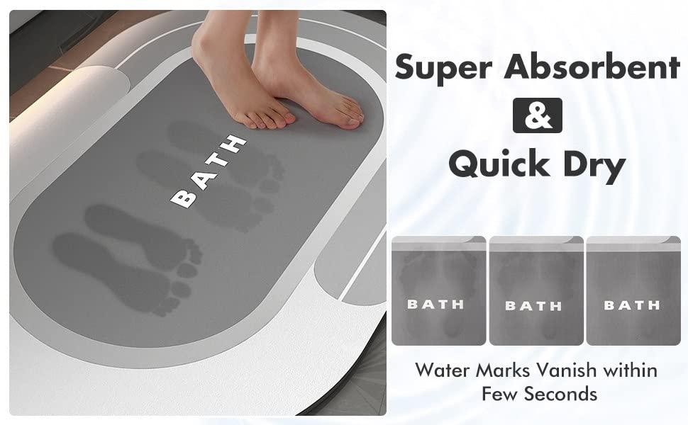 Super Absorbent Anti Slip Mat for Bathroom Floor