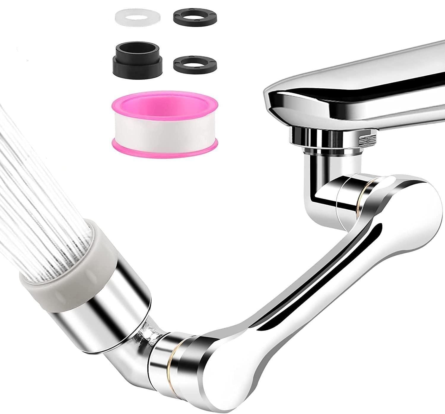 Rotating Faucet Extender Aerator, Rotatable Splash Filter Faucet for Taps