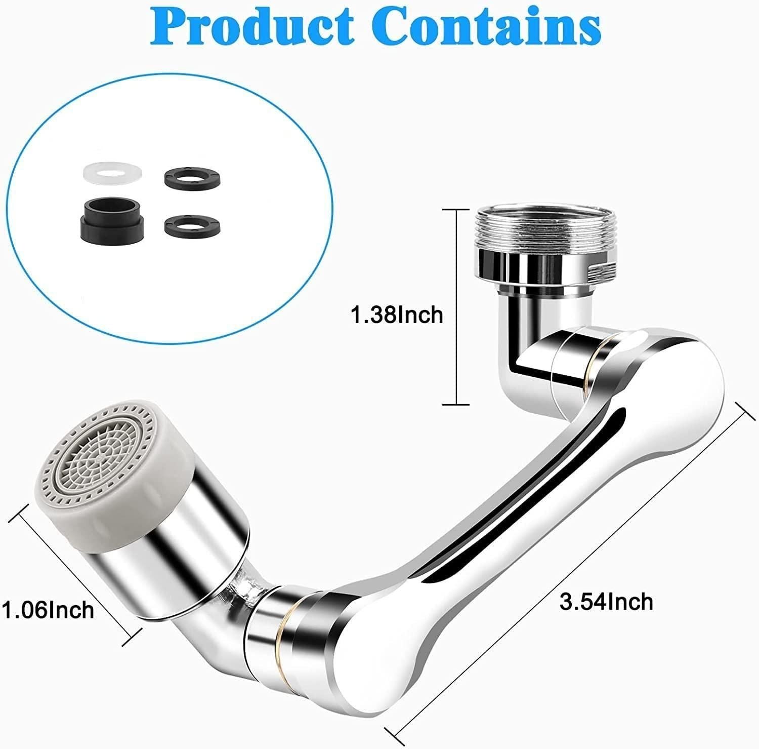 Rotating Faucet Extender Aerator, Rotatable Splash Filter Faucet for Taps